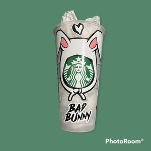 Bad Bunny Starbucks Cup